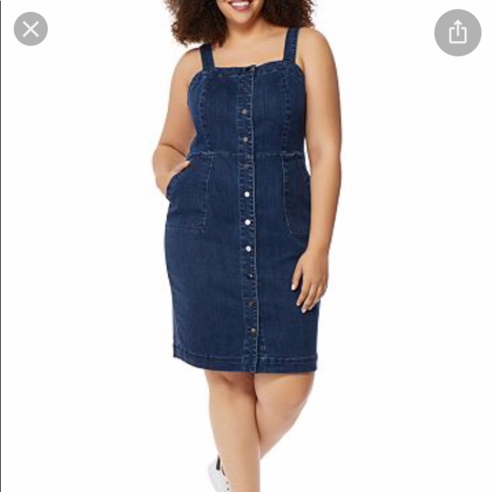 Stretch denim sundress that moves with your body!